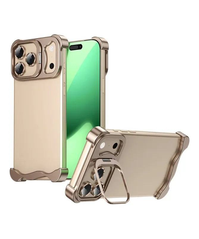 Coque iPhone 17 Pro Métallique avec Support Caméra