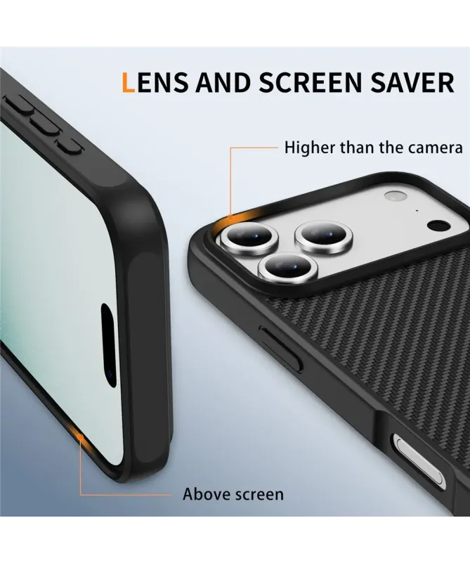 Coque iPhone 17 Pro Texture Carbone | CARBO-GRIP