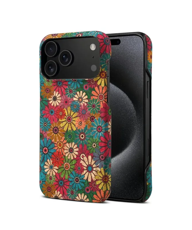 Coque iPhone 17 Pro Fleurs Pop Rétro