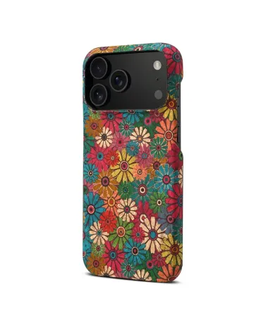 Coque iPhone 17 Pro Fleurs Pop Rétro