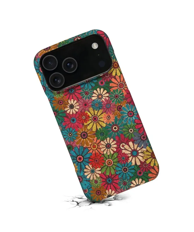 Coque iPhone 17 Pro Fleurs Pop Rétro