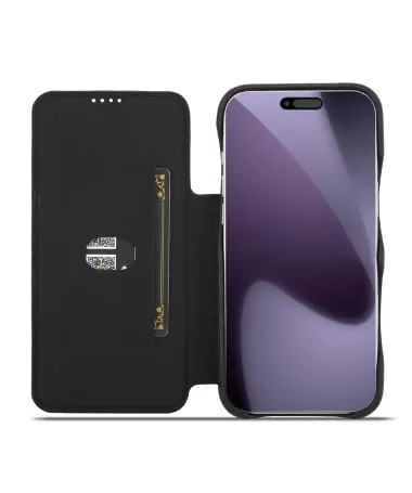Coque iPhone 17 Pro LC.IMEEKE avec rabat simili cuir