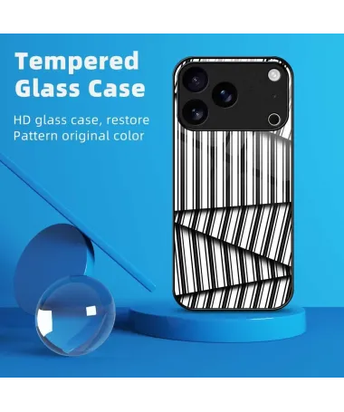 Coque iPhone 17 Pro "Code-Barres" Abstrait