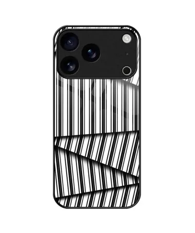 Coque iPhone 17 Pro "Code-Barres" Abstrait