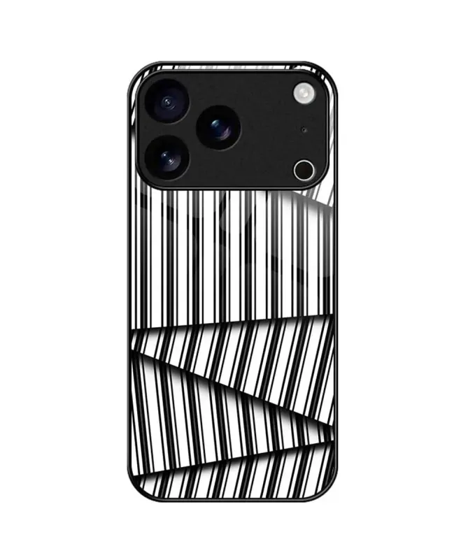 Coque iPhone 17 Pro "Code-Barres" Abstrait