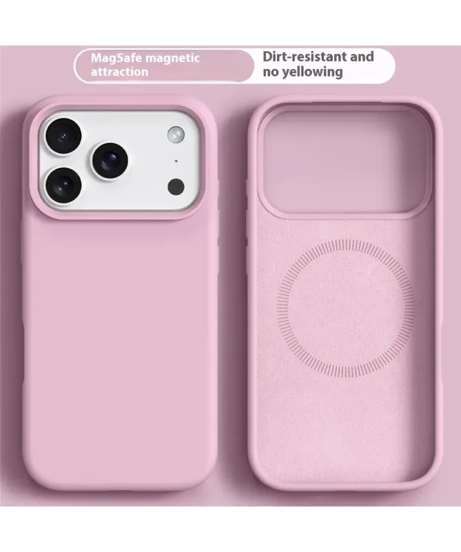 Coque iPhone 17 Pro Compatible MagSafe en Silicone Liquide | V1