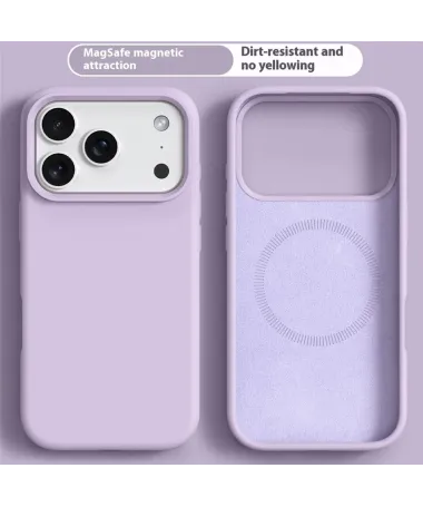 Coque iPhone 17 Pro Compatible MagSafe en Silicone Liquide | V1