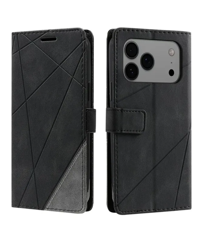 Housse Portefeuille iPhone 17 Pro Lignes Géométriques