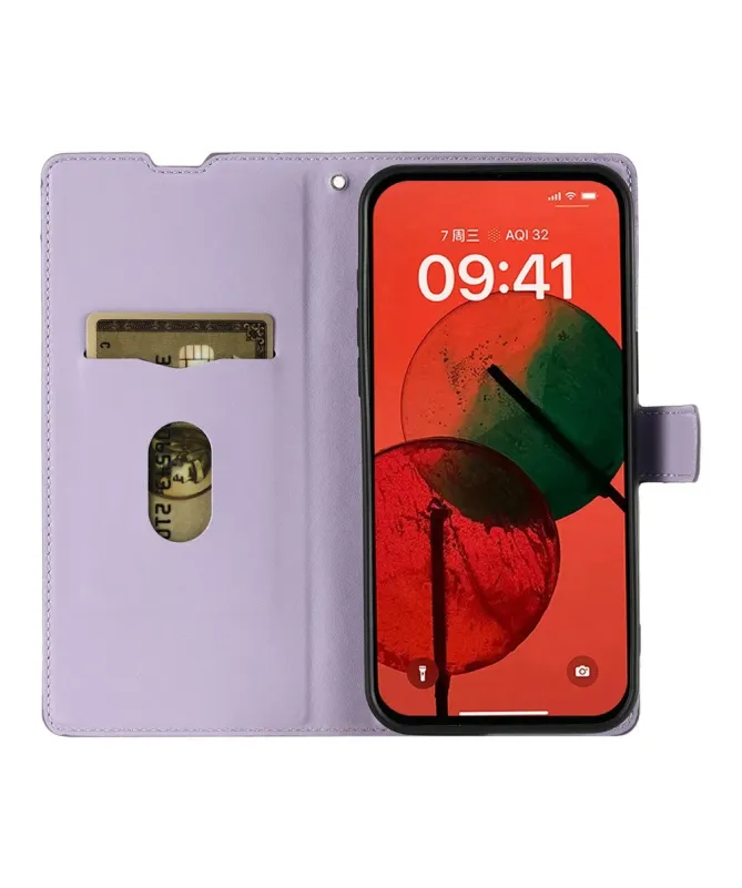 Housse iPhone 17 Pro Motif Points avec Porte-carte
