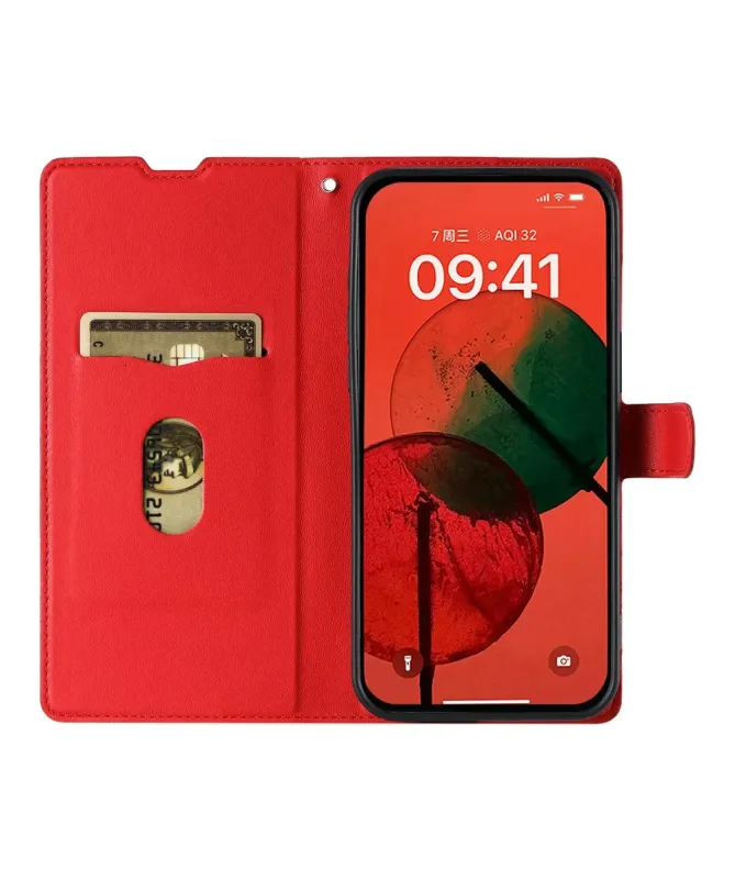 Housse iPhone 17 Pro Motif Points avec Porte-carte