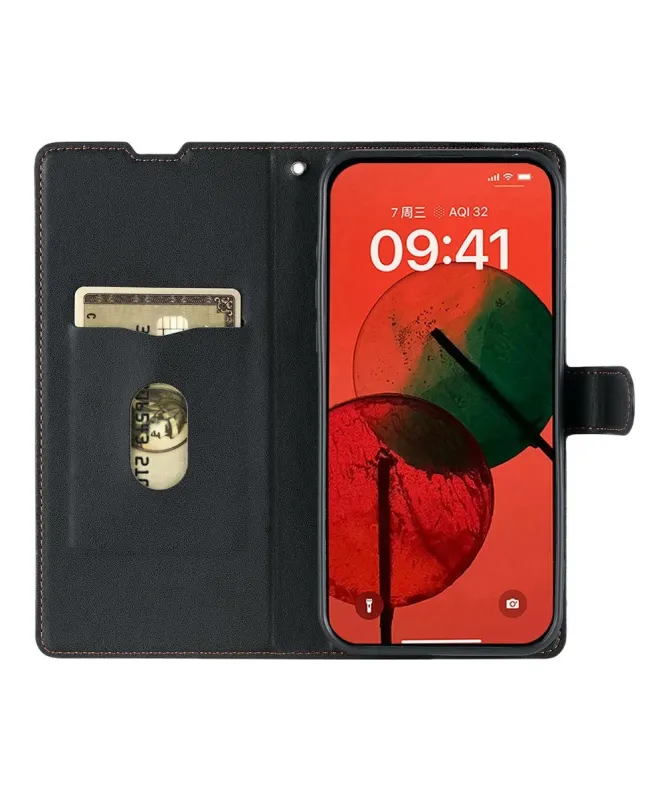 Housse iPhone 17 Pro Motif Points avec Porte-carte