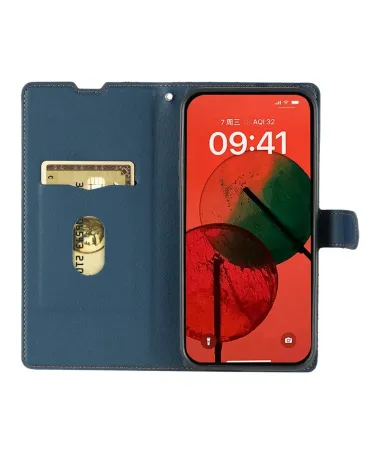 Housse iPhone 17 Pro Motif Points avec Porte-carte Bleu marine - photo 23