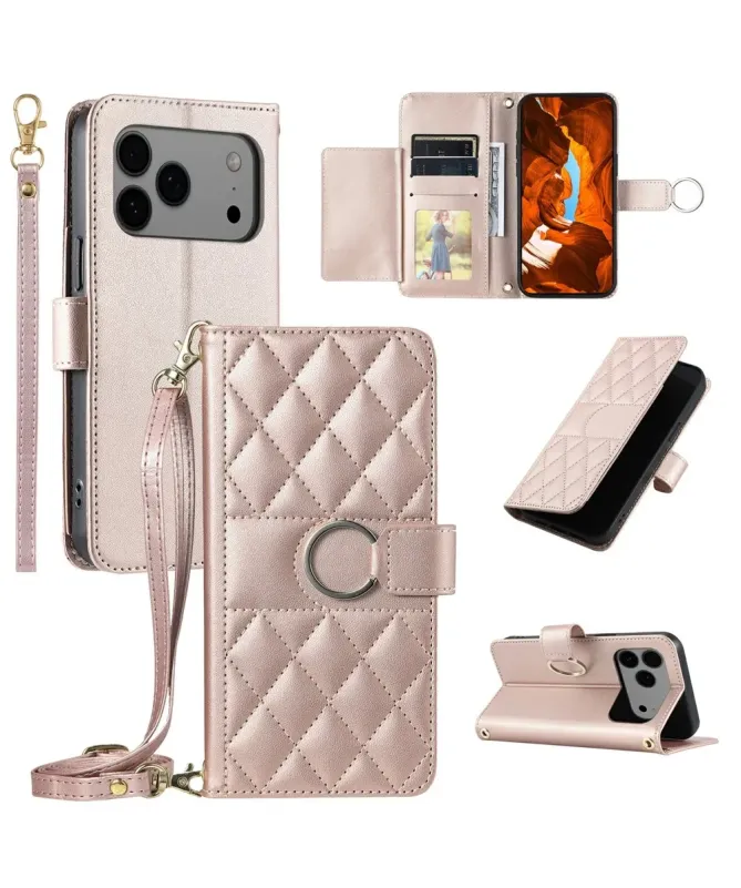 Housse iPhone 17 Pro Matelassée Bandoulière