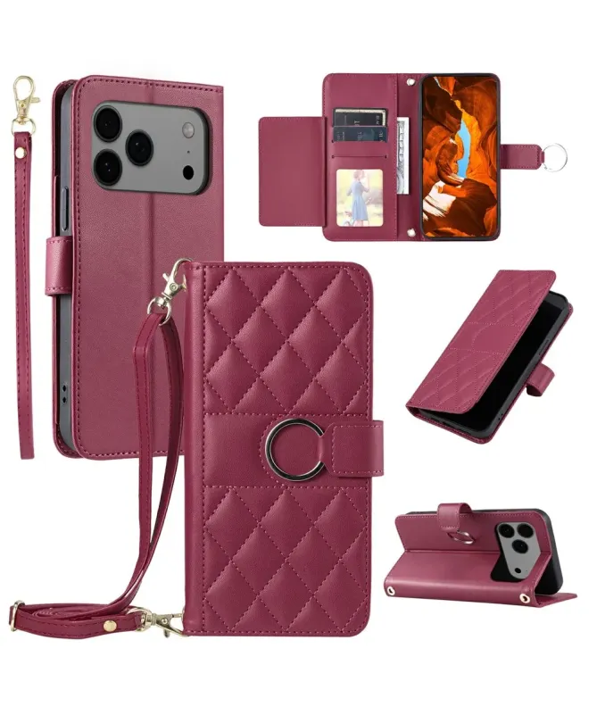 Housse iPhone 17 Pro Matelassée Bandoulière