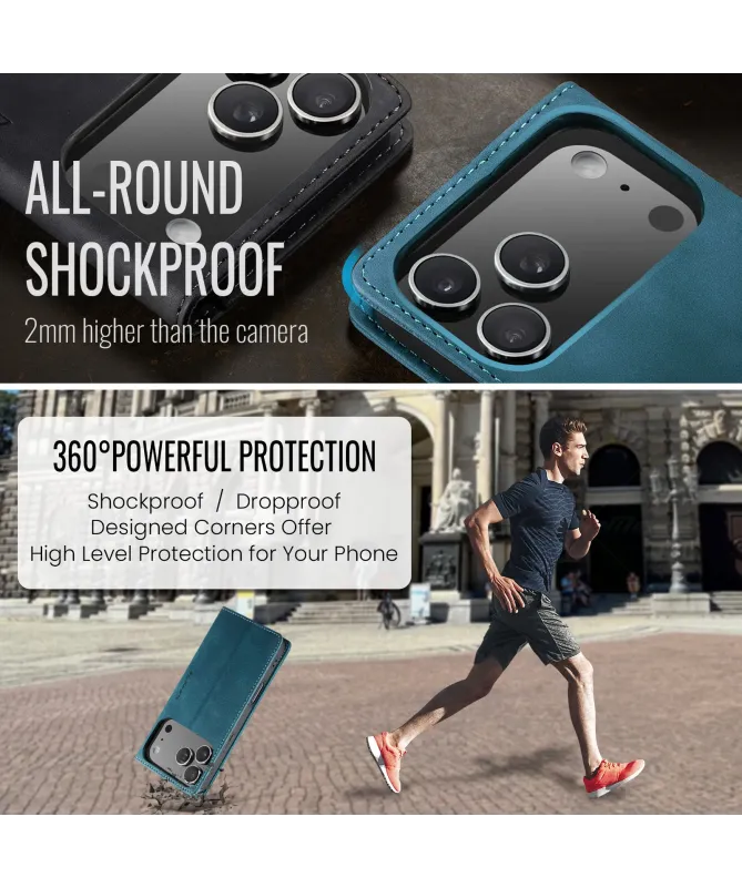 Flip Cover iPhone 17 Pro Porte-cartes et support 013 Series