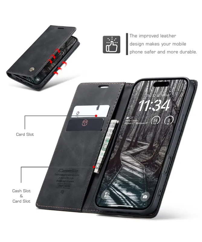 Flip Cover iPhone 17 Pro Porte-cartes et support 013 Series