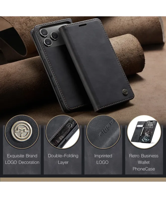 Flip Cover iPhone 17 Pro Porte-cartes et support 013 Series