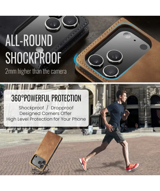 Flip Cover iPhone 17 Pro Porte-cartes et support 013 Series