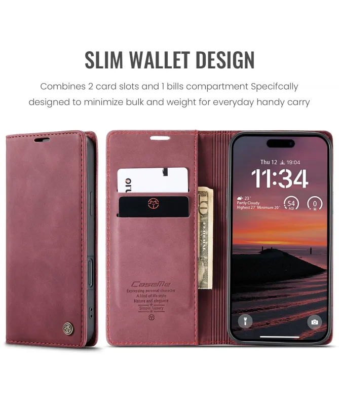 Flip Cover iPhone 17 Pro Porte-cartes et support 013 Series