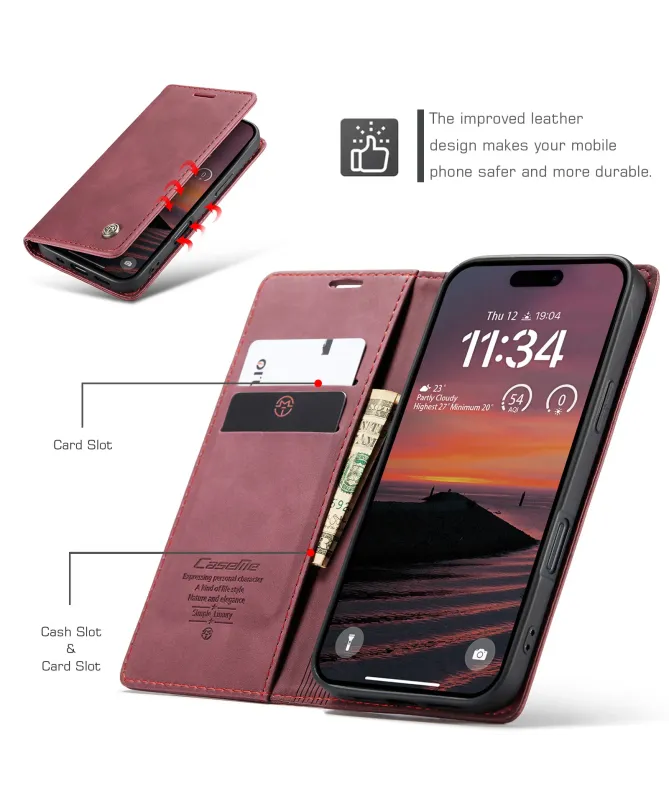 Flip Cover iPhone 17 Pro Porte-cartes et support 013 Series