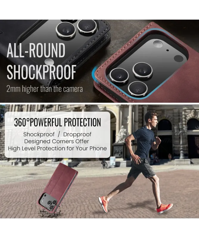 Flip Cover iPhone 17 Pro Porte-cartes et support 013 Series