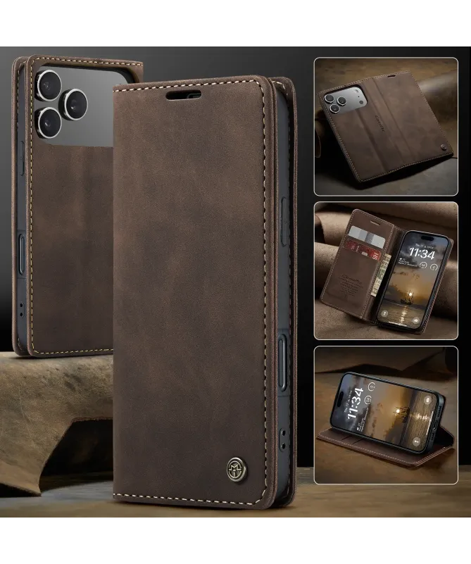 Flip Cover iPhone 17 Pro Porte-cartes et support 013 Series