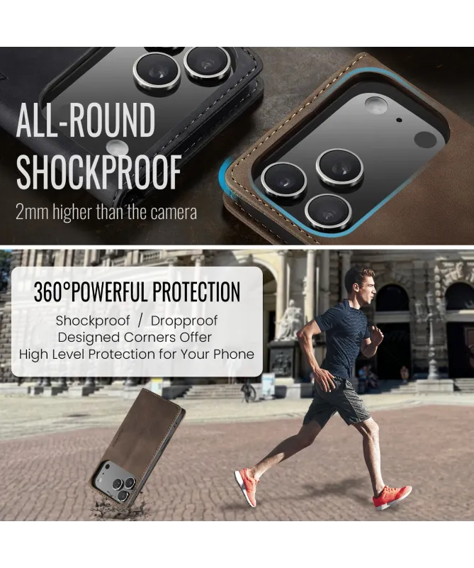 Flip Cover iPhone 17 Pro Porte-cartes et support 013 Series