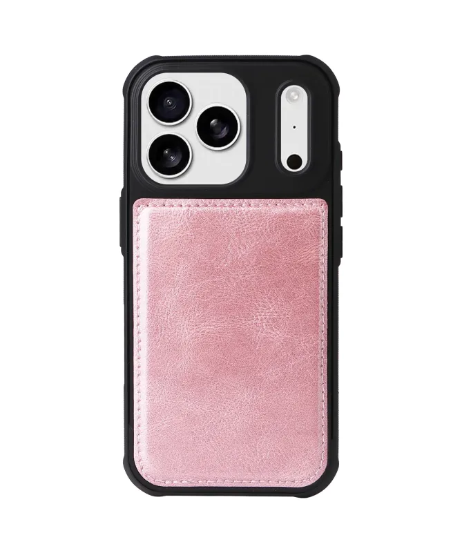 Housse iPhone 17 Pro Portefeuille Zippé Détachable