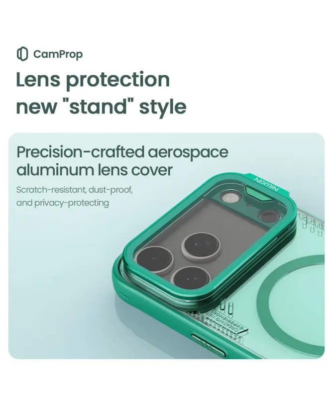 Coque iPhone 17 Pro NILLKIN Iceblade Prop avec MagSafe et support