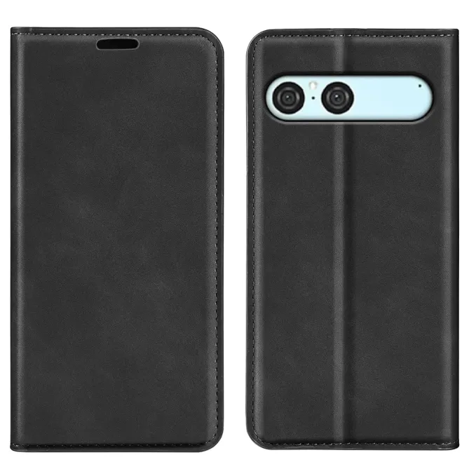 Étui Sony Xperia 10 VII simili cuir fonction stand