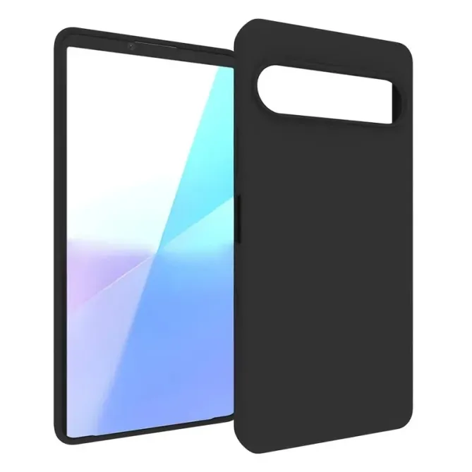 Coque Noire Mat Sony Xperia 10 VII avec Verre Trempé