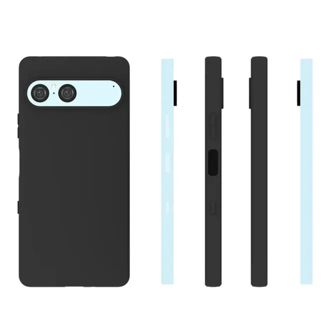 Coque Noire Mat Sony Xperia 10 VII avec Verre Trempé