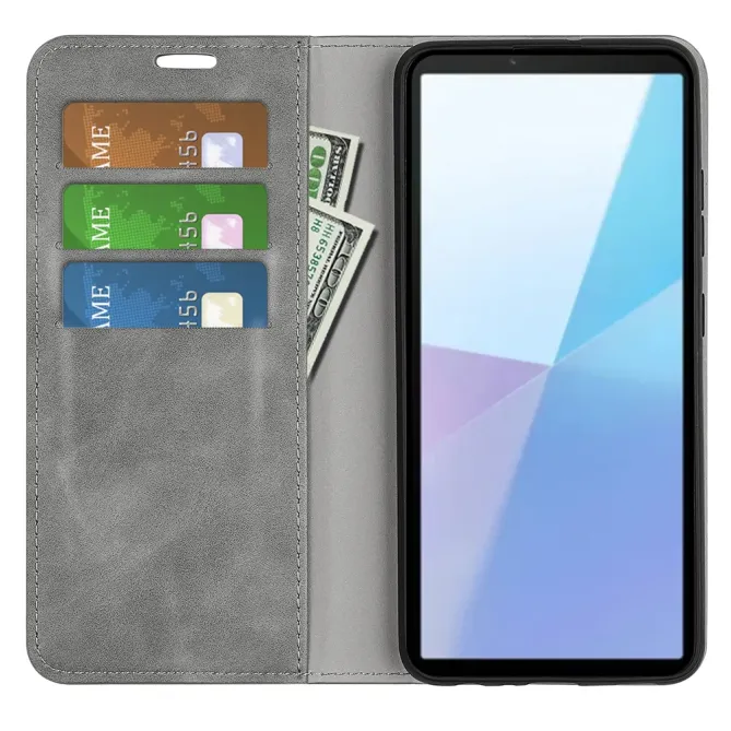 Étui Sony Xperia 10 VII simili cuir fonction stand