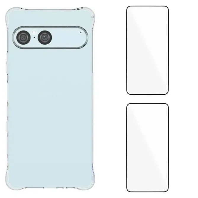Pack Sony Xperia 10 VII | Coque Coins Renforcés Transparente avec 2 Ve