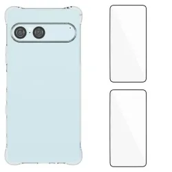 Pack Sony Xperia 10 VII | Coque Coins Renforcés Transparente avec 2 Ve