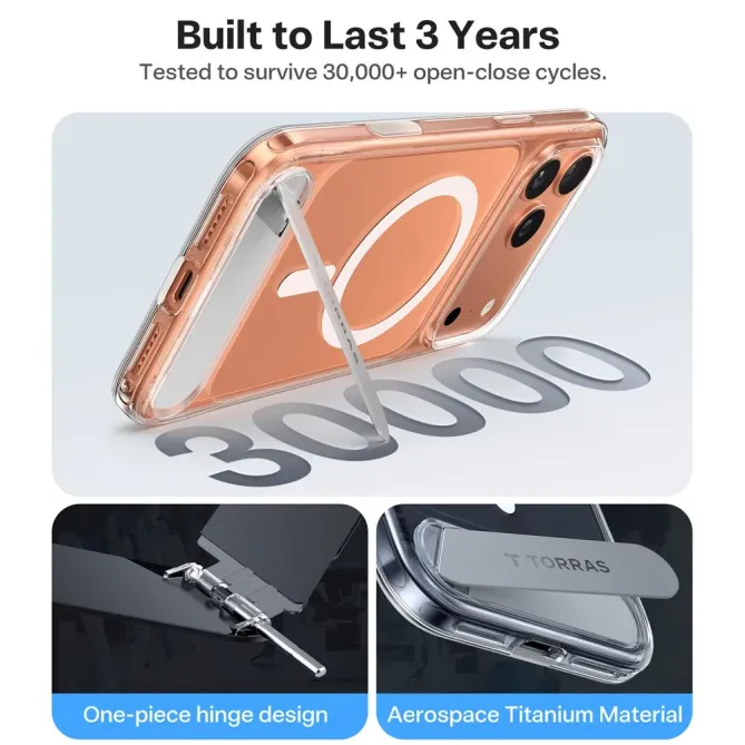 Coque iPhone 17 Pro Max à Support Rétractable | STEALTH-STAND