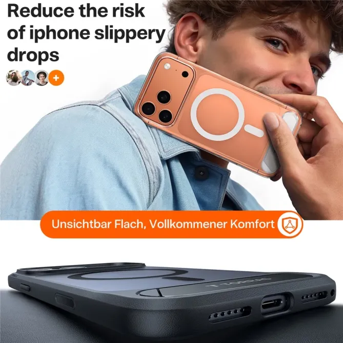 Coque iPhone 17 Pro Max à Support Rétractable | STEALTH-STAND