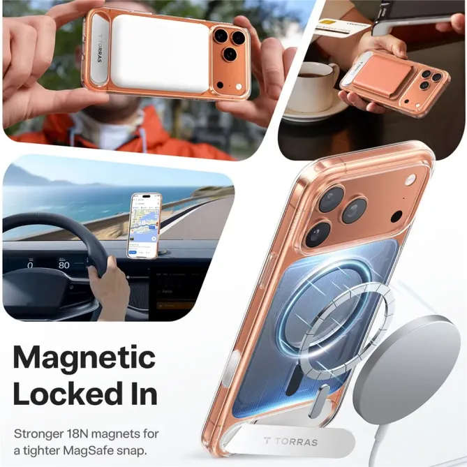 Coque iPhone 17 Pro Max à Support Rétractable | STEALTH-STAND