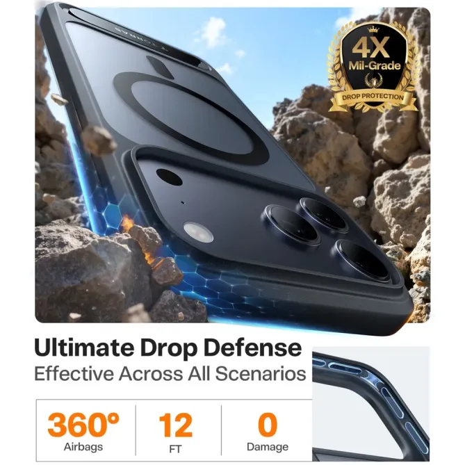 Coque iPhone 17 Pro Max à Support Rétractable | STEALTH-STAND