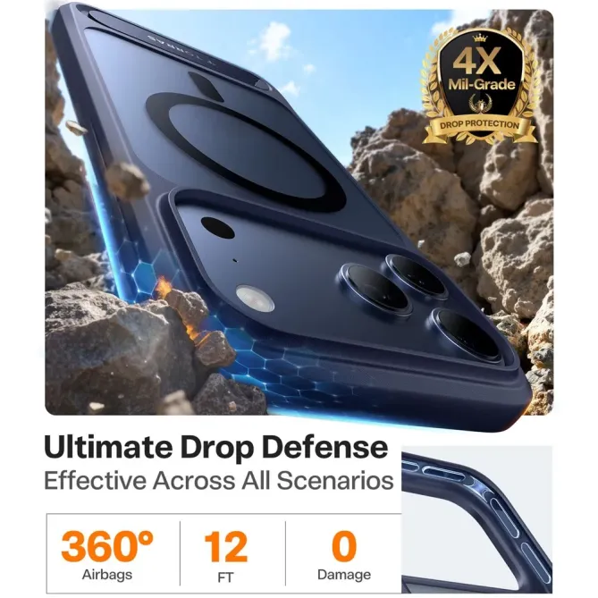 Coque iPhone 17 Pro Max à Support Rétractable | STEALTH-STAND