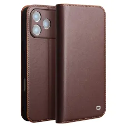 Housse iPhone 17 Pro Max en Cuir Véritable | QIALINO