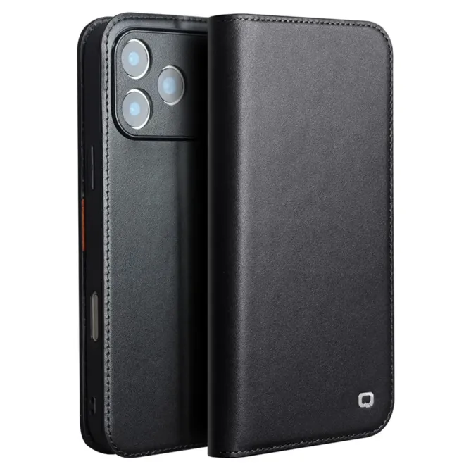 Housse iPhone 17 Pro Max en Cuir Véritable | QIALINO