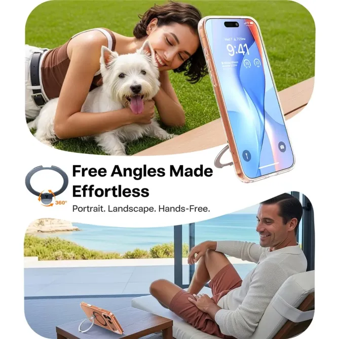 Coque iPhone 17 Pro Max à Anneau Orientable | GYRO-LUX