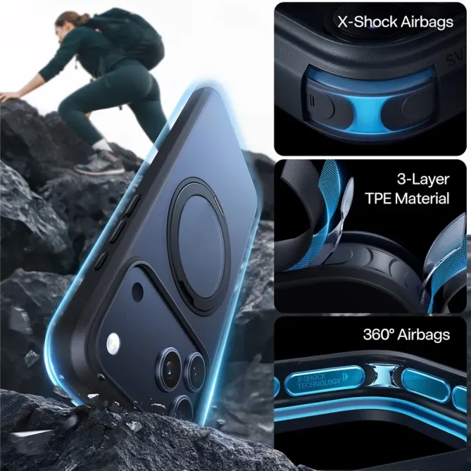 Coque iPhone 17 Pro Max à Support Rotatif Pro | OSTAND PRO