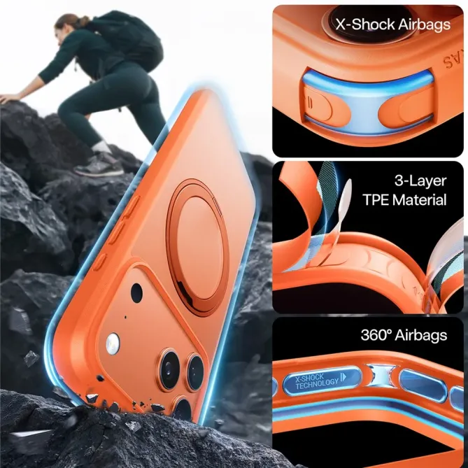 Coque iPhone 17 Pro Max à Support Rotatif Pro | OSTAND PRO