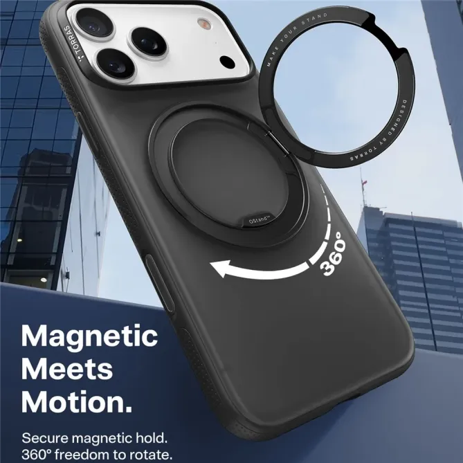 Coque iPhone 17 Pro Max à Support en Acier