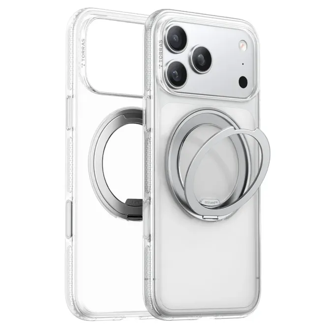 Coque iPhone 17 Pro Max à Support en Acier