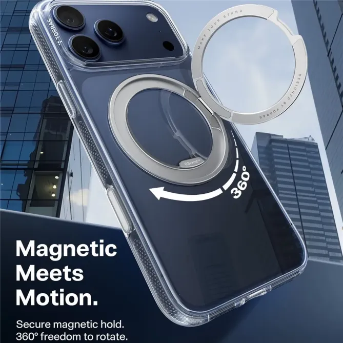 Coque iPhone 17 Pro Max à Support en Acier