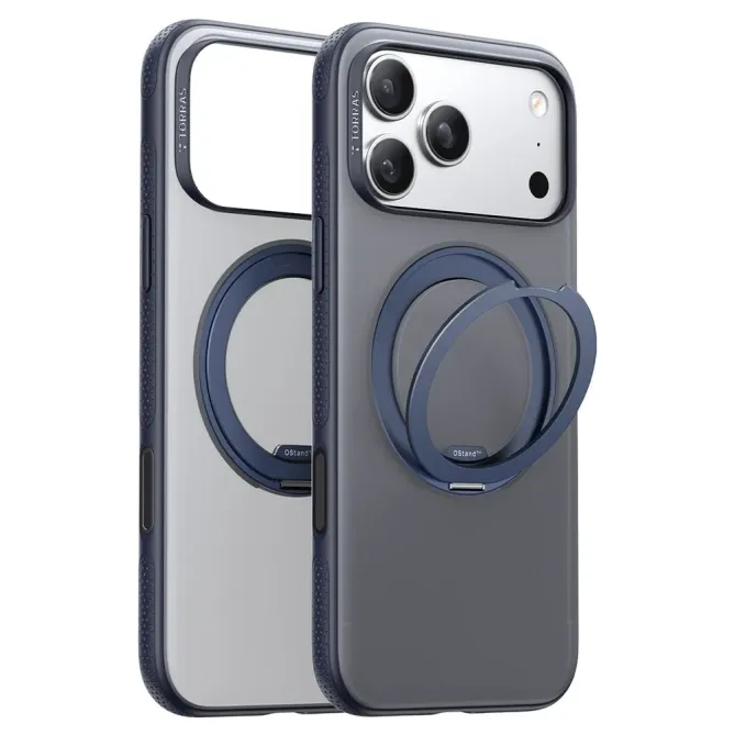 Coque iPhone 17 Pro Max à Support en Acier
