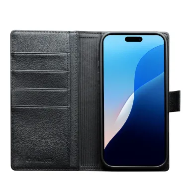 Housse iPhone Air 2-en-1 Détachable en Cuir | QIALINO Noir - photo 2